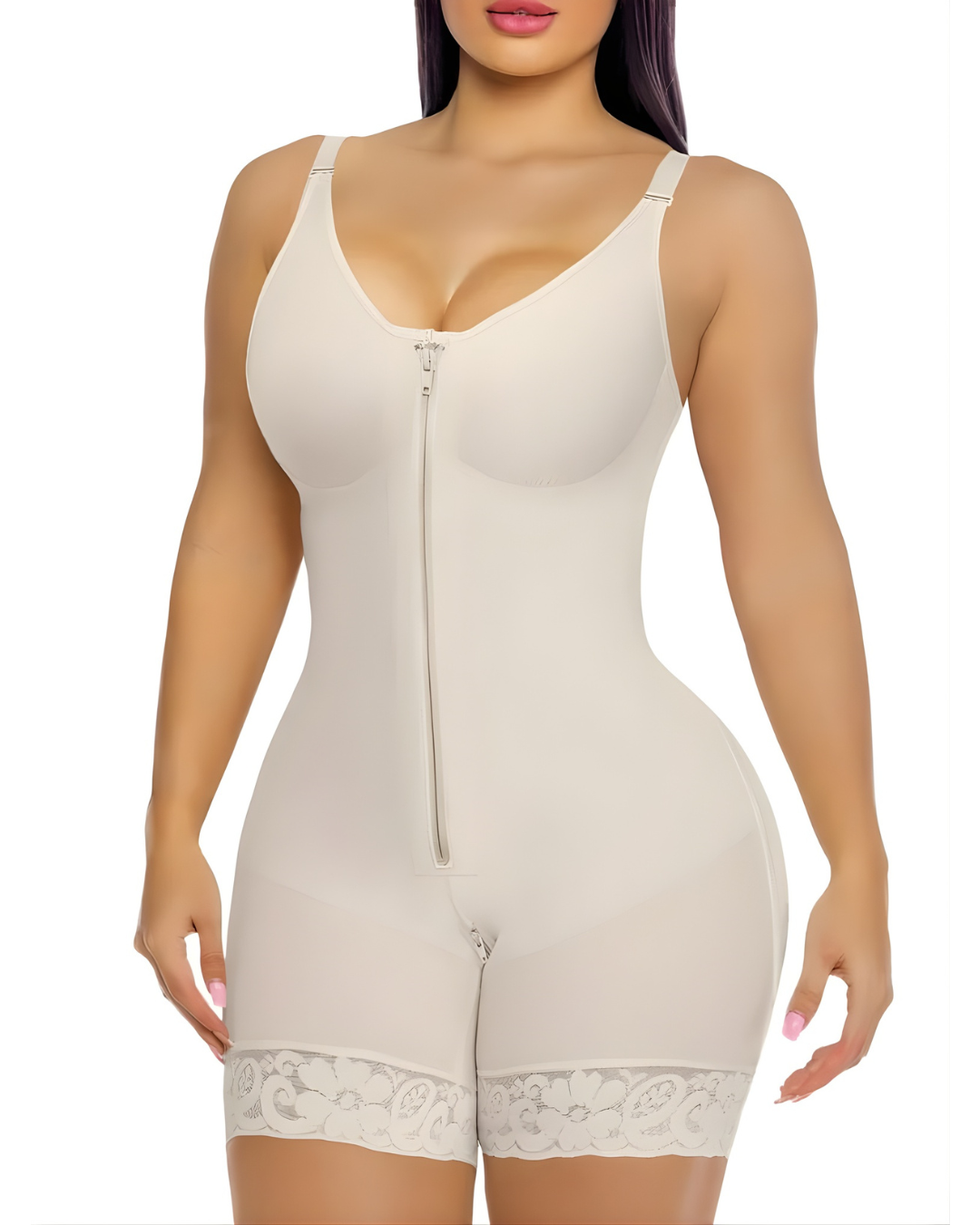 Cinta modeladora pós-parto com controlo de cintura e levanta-bumbum