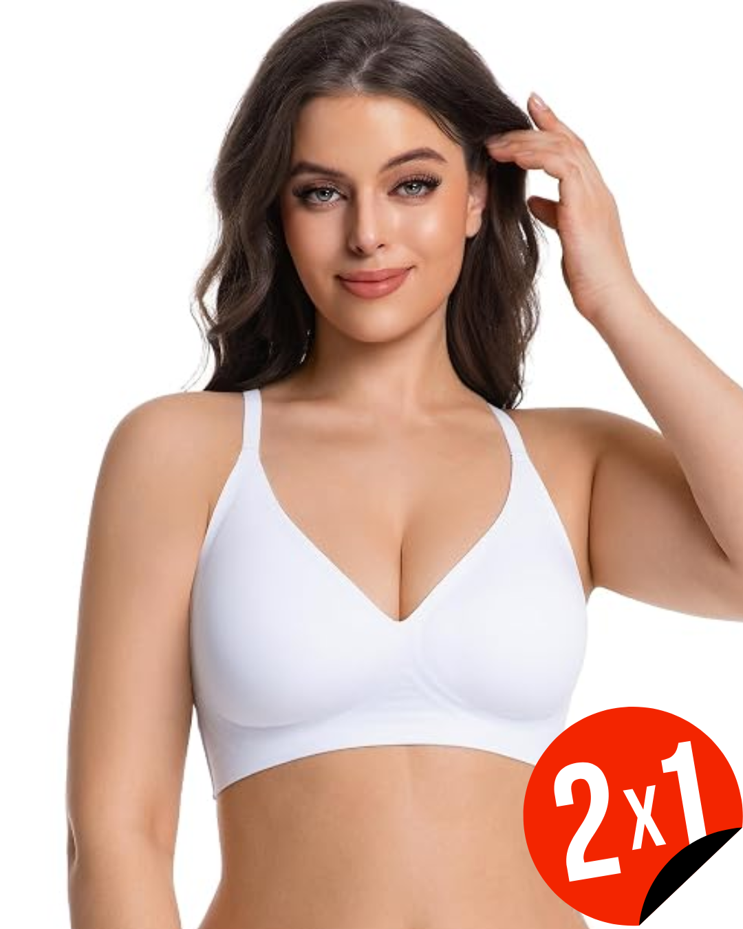 Sutiã com Suporte de Gel e Detalhe de Renda nas Costas (OFERTA 2X1)