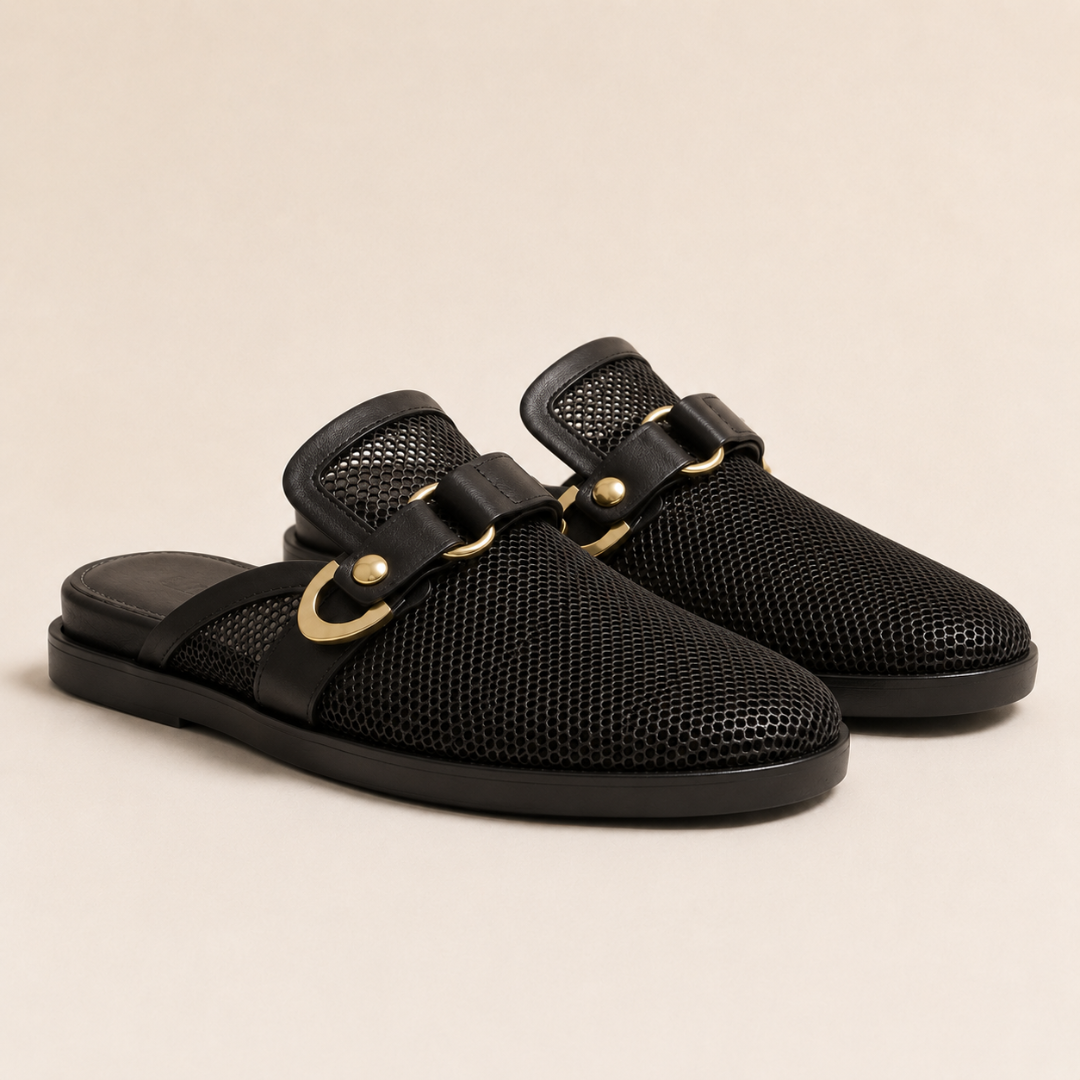 Mules de Rede com Fivela Metálica