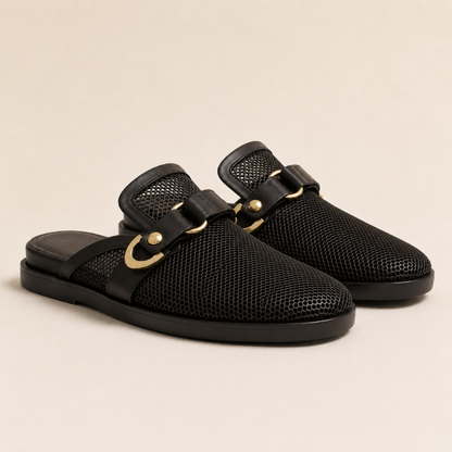 Mules de Rede com Fivela Metálica