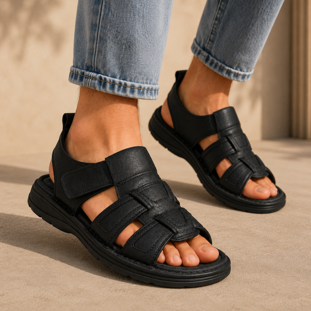 Sandálias para Homem com Tiras de Velcro