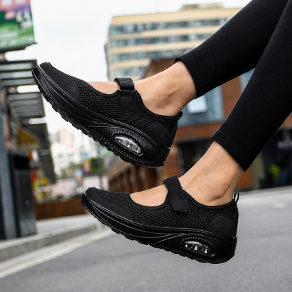 Sapatos de Senhora Confortáveis Antiderrapantes e com Fecho de Velcro
