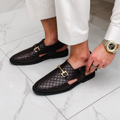 Mocassins de couro modernos com sola ergonómica